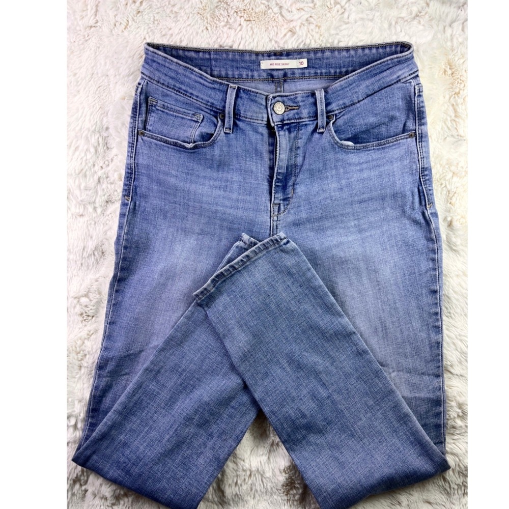 Levis 511 Slim Fit Jeans Mens 30x30 Light Wash Blue Denim Pants 04511-3449 A8